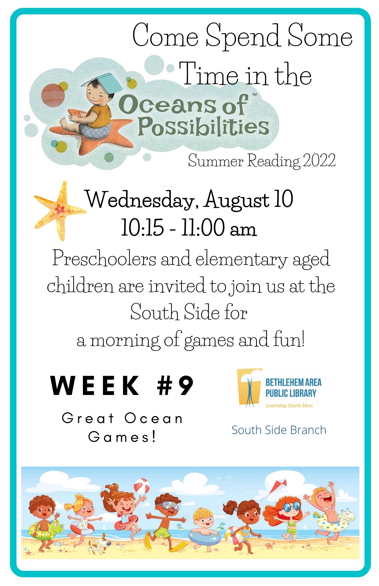 Let's celebrate summer reading with some ocean games!