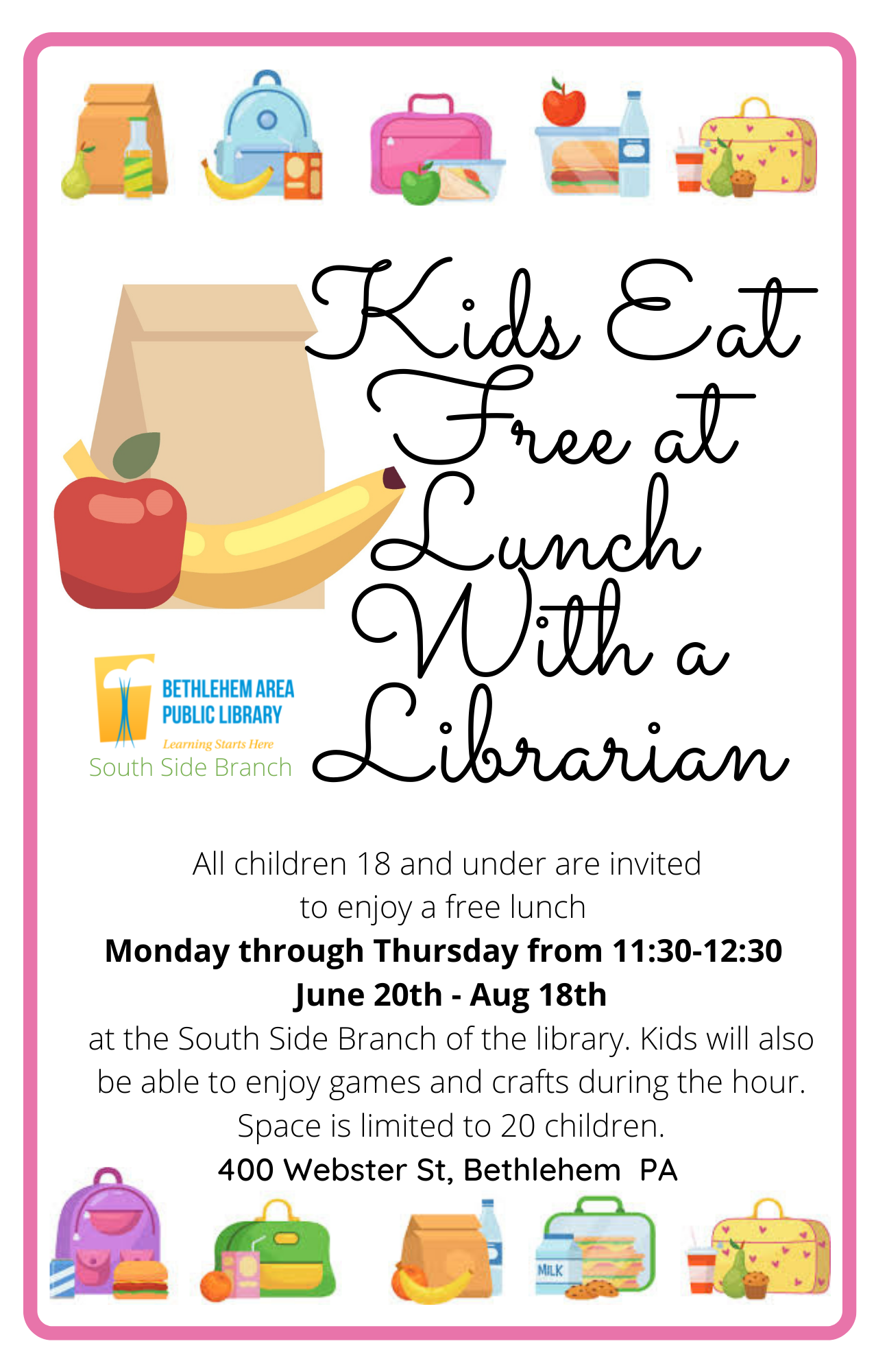 Free Lunch at South Side!
