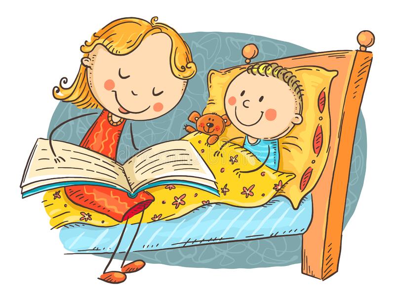 Bedtime Storytime - mother reading to child