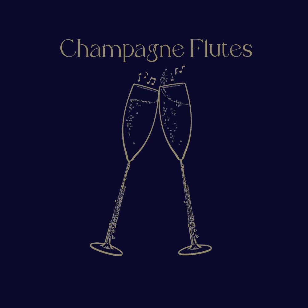 champage flute logo