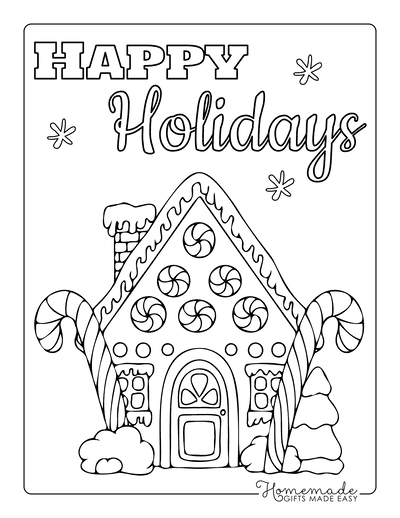 Holiday coloring page