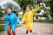 April Showers with kids