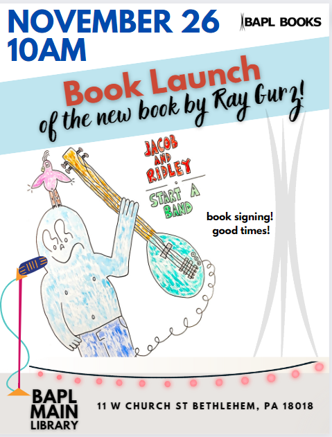 Ray Gurz book launch flyer
