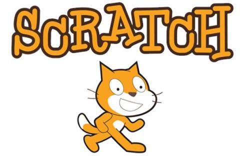 Scratch logo with an orange cat