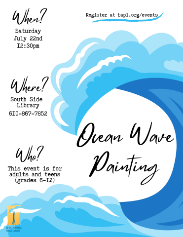 Ocean Wave Painting Flyer