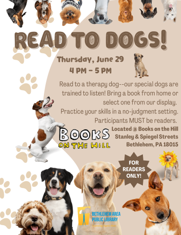 Read to Dogs at Books on the Hill