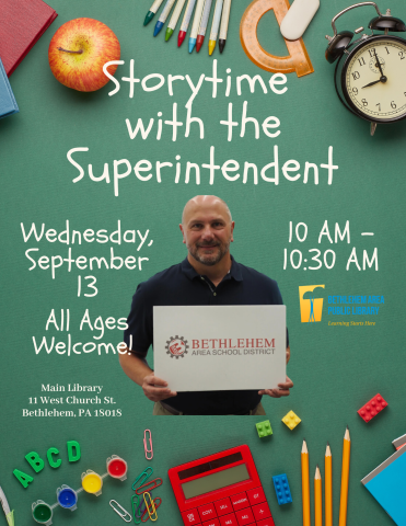 Storytime with the Superintendent 