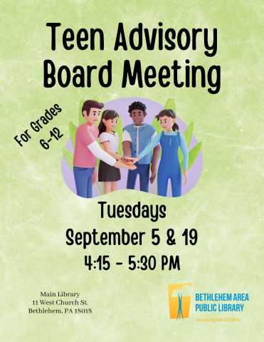 Teen advisory board meetings