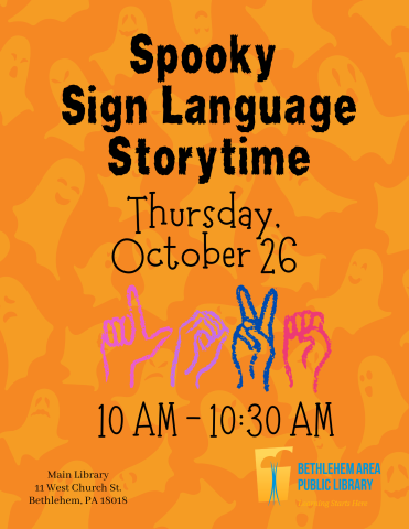 Spooky ASL storytime