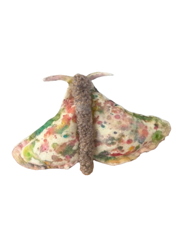 cute felt moth