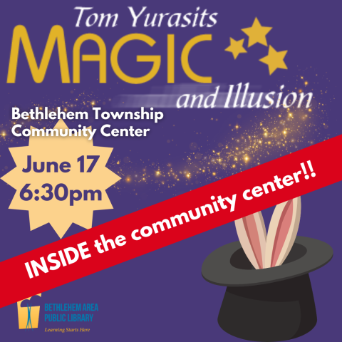 magic show inside community center