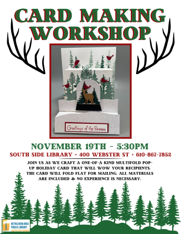 Card making class flyer