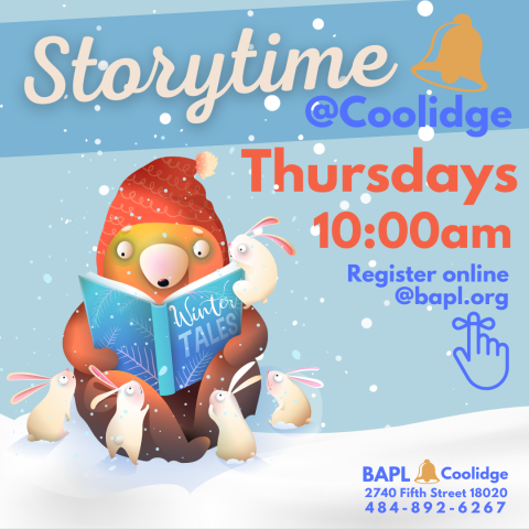 winter storytime at coolidge