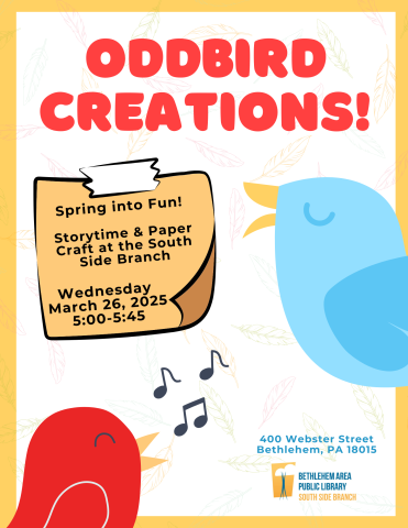 Oddbird Creations - storytime and craft