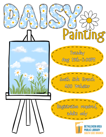 Daisy painting flyer