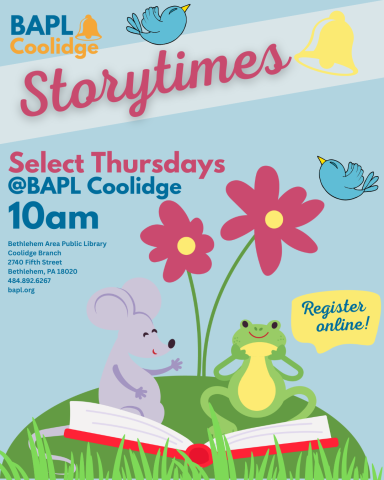 summer storytime at coolidge