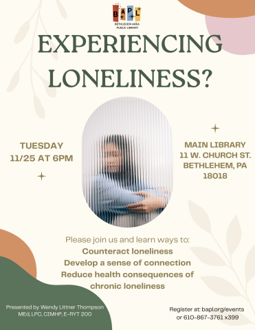 Experiencing Loneliness?