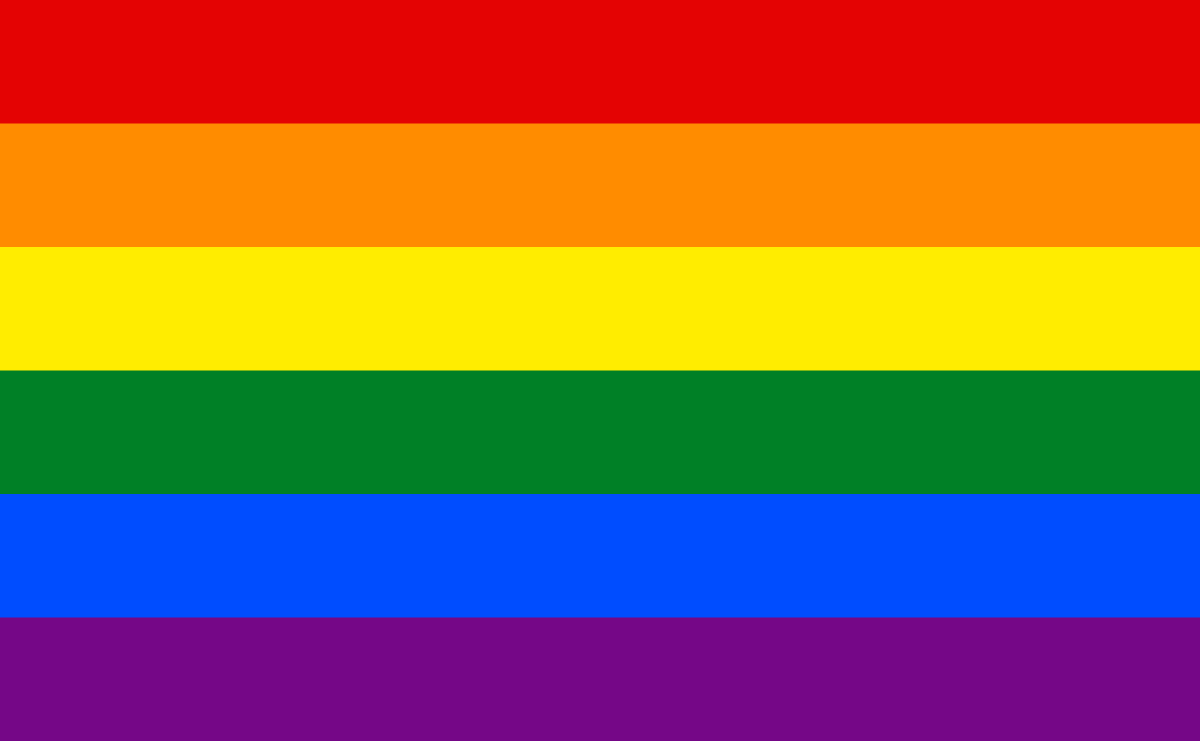 Gay pride flag 