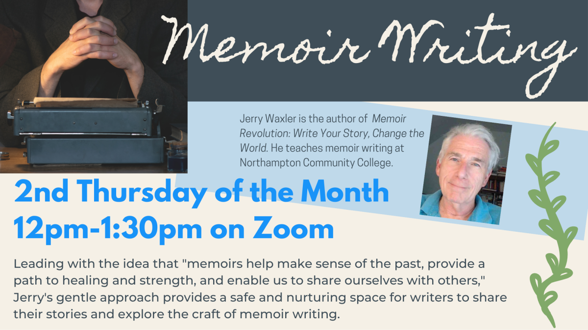 BAPL monthly memoir writing group with Jerry Waxler.