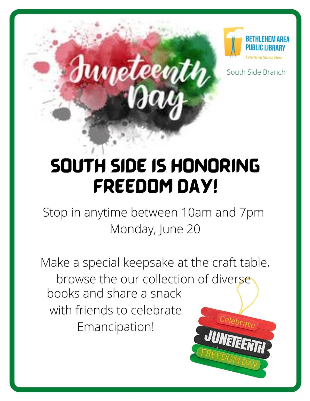 Celebrate Freedom Day with us!