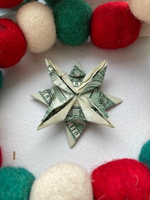 origami money star