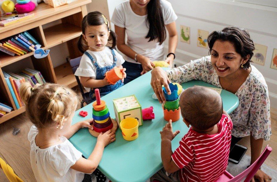 Kids playing together