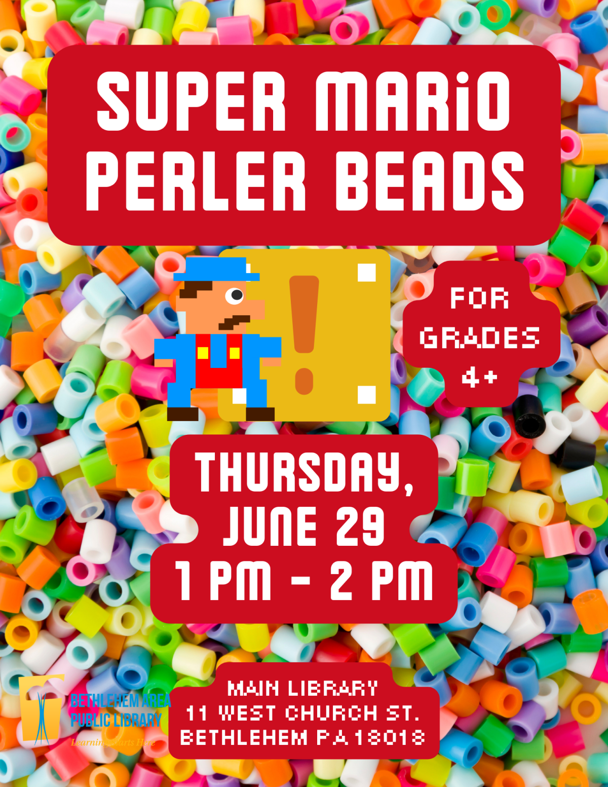 Super Mario Perler Beads