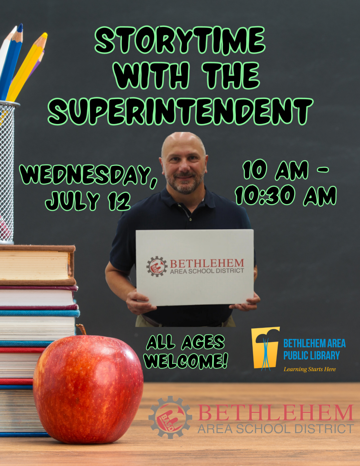 Storytime with the Superintendent 