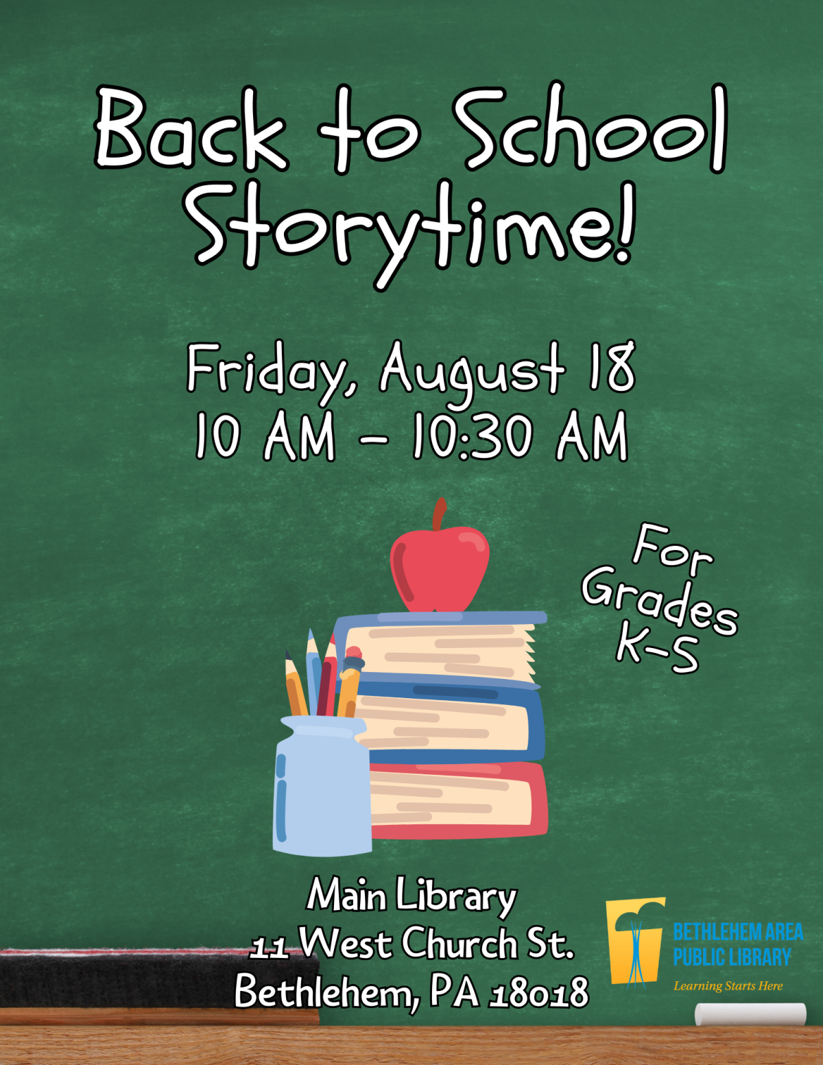 Back to School Storytime