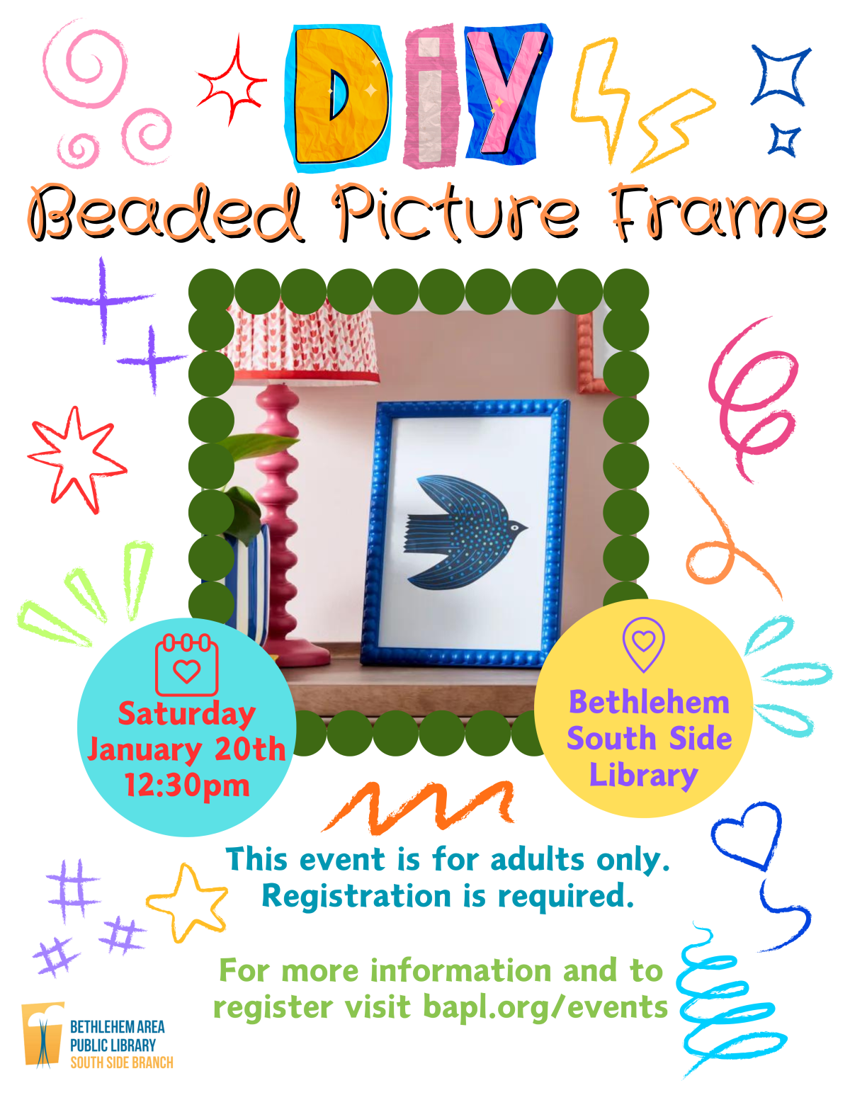 Beaded Picture Frame