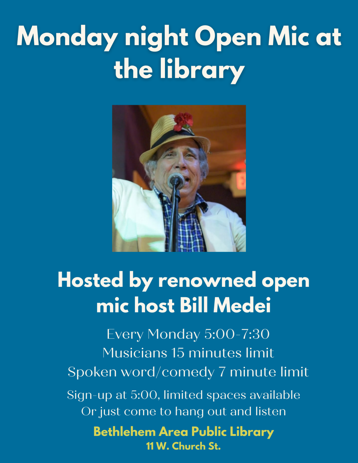 Monday night Open Mic 