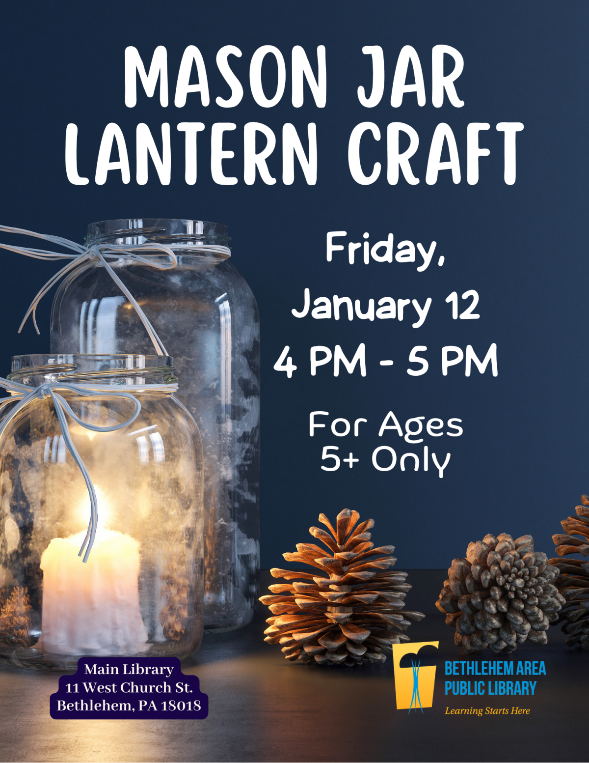 Mason Jar lantern craft