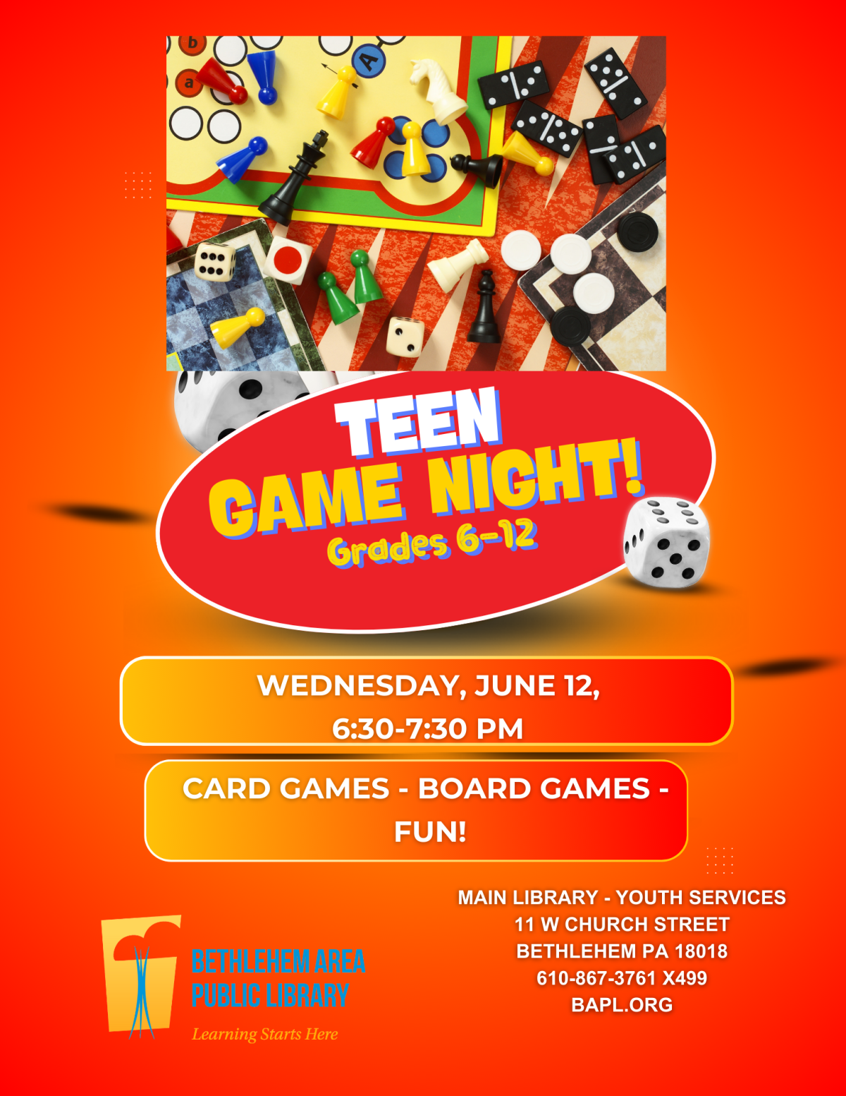 Teen game night