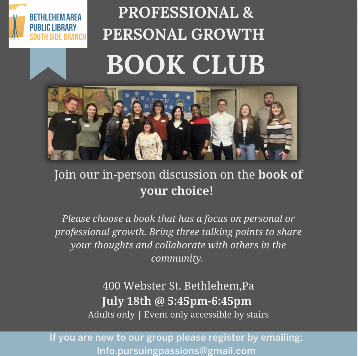 professional and personal growth book club