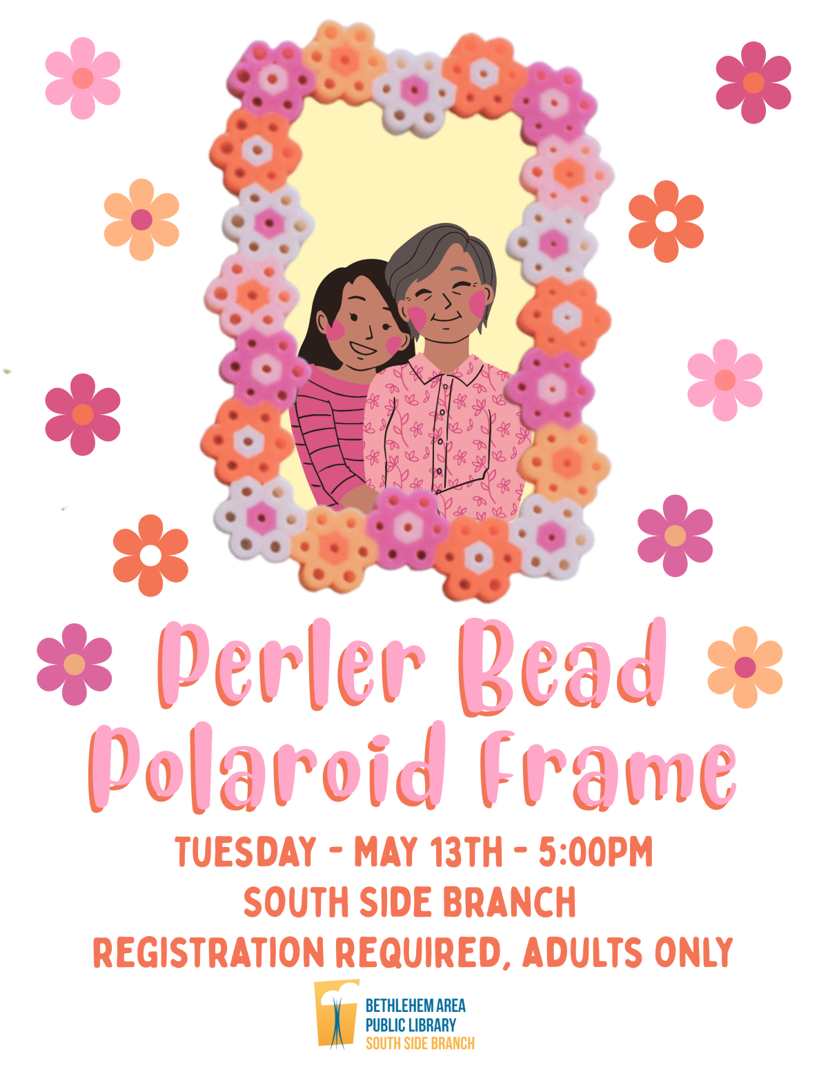 perler bead picture frame flyer