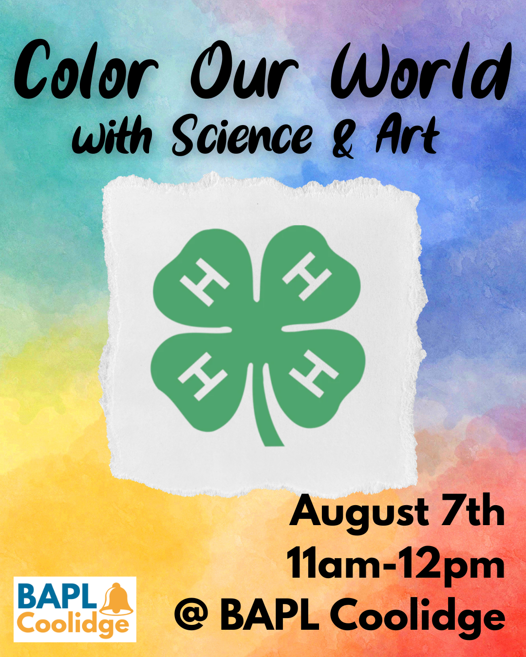 color our world with science & art 4-H