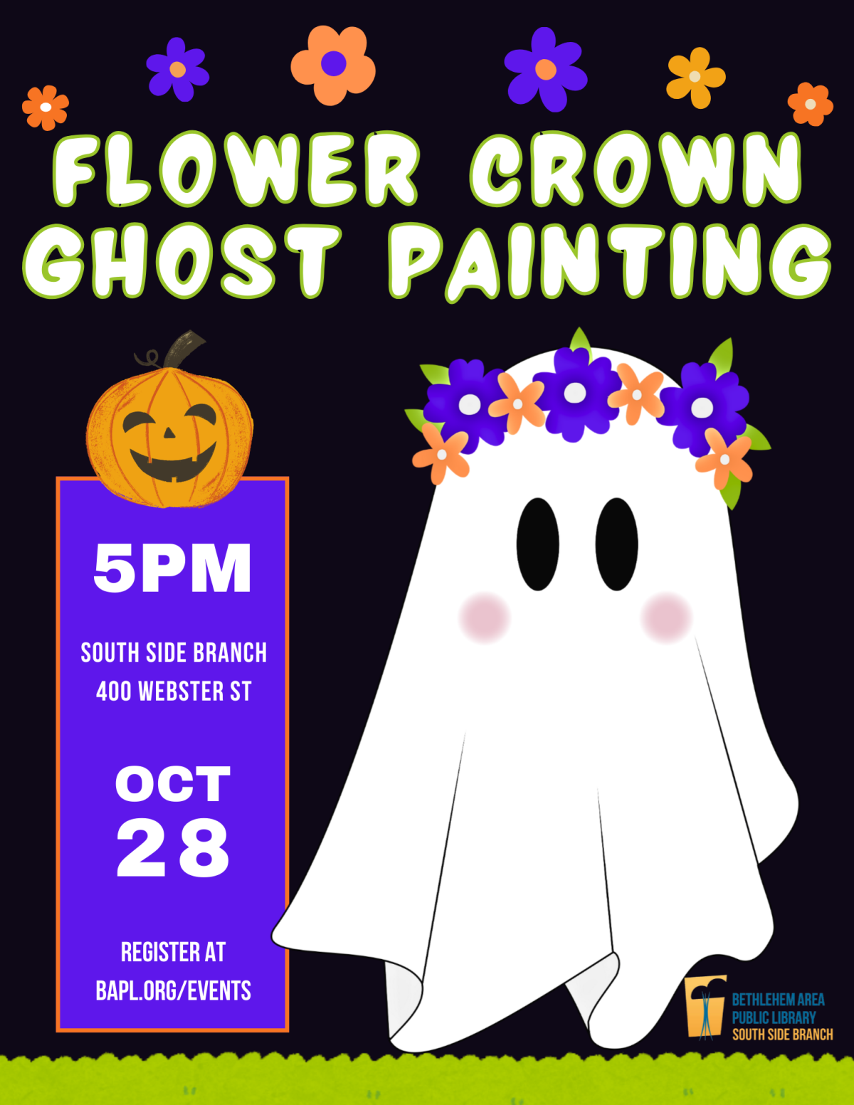 Flower Crown Ghost Painting