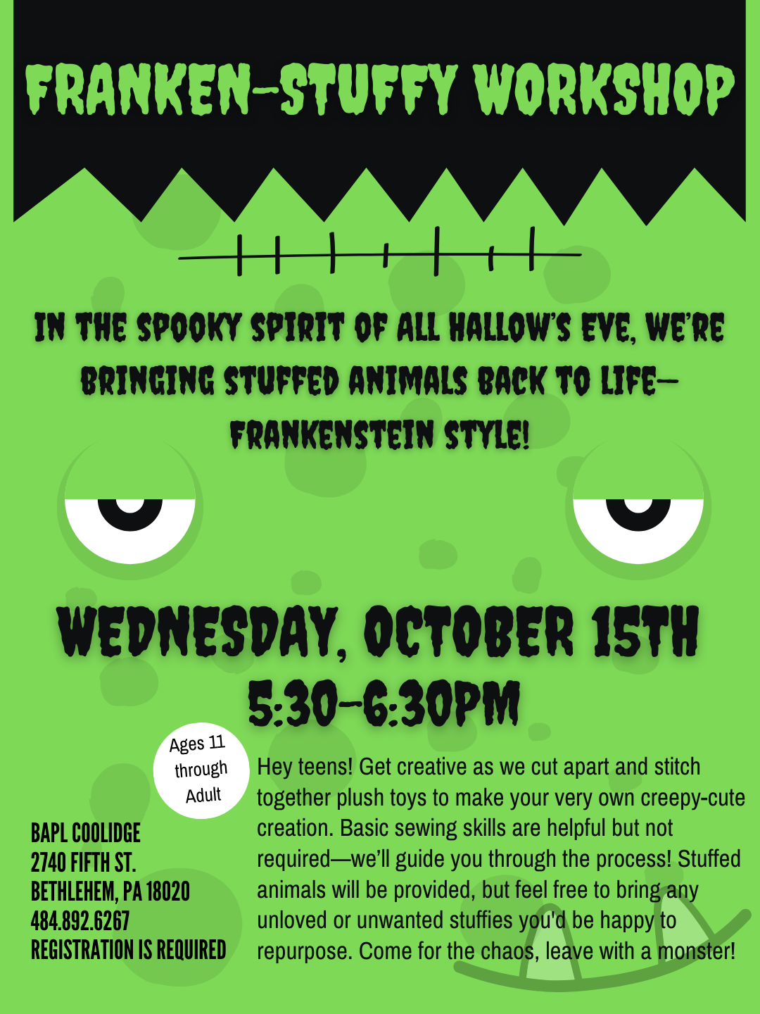 franken-stuffy workshop