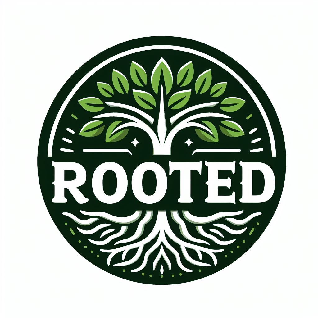 A tree within a circle, its branches and roots filling the space